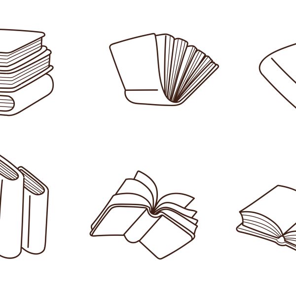 Doodle_book_symbol_bookstore_sketch_notebook_logo_collection_hand_drawn_cartoon_art_illustration